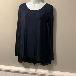 Club Monaco, black women, long sleeve top size medium